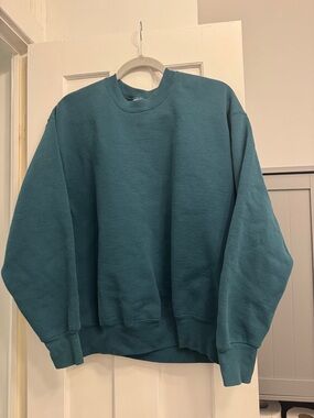 Vintage Teal Crewneck Pullover Sweater